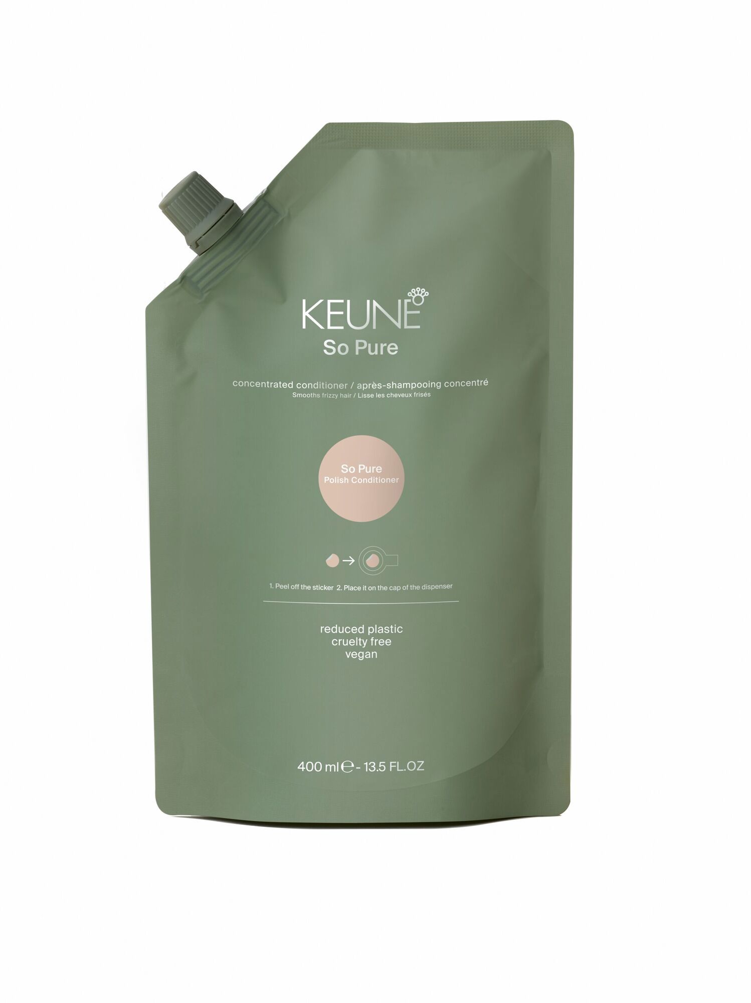 Soin capillaire naturel : Après-shampooing So Pure Polish pour des cheveux lisses